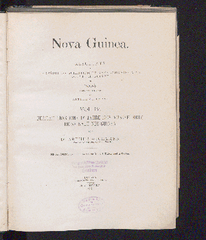 Vorschaubild von Bericht über eine im Jahre 1903 ausgeführte Reise nach Neu-Guinea