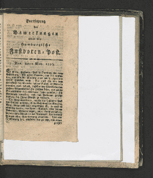 Vorschaubild von Den 10ten May 1797.