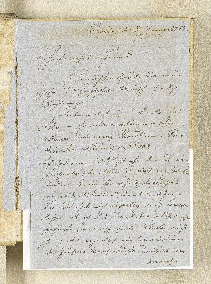Vorschaubild von [Brief eines Besitzers der Handschrift: A. Boltz [an Christian Petersen?], Berlin, 08.01.1855]