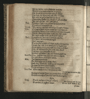 Vorschaubild von [Der die Vestung Siebenbürgisch-Weissenburg erobernde und über die Dacier triumphirende Kayser Trajanus, Wurde/ An dem theuren Carols- und Nahmenstage/ Jhro Röm. Kayserl. und Cathol. Majestät/ ... Wegen des andern/ unter Helden-müthiger Anführung Ihro Durchl. des Printzen Eugenius, über die Türcken befochtenen Sieges/ und darauf höchst-glücklich erfolgter Eroberung der Vestung Griechisch-Weissenburg/ oder Belgrad, Zu Bezeugung der allerunterthänigsten hierob geschöpfften Freude/ in einem dazu verfertigten Sing-Spiele/ und deßwegen errichteter Ehren-Pforte/ Auf dem Hamburgischen Schau-Platz/ fürgestellet/ Jm Monath November/ 1717.]