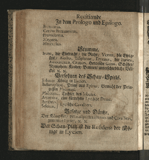 Vorschaubild von [Das Bey seiner Ruh und Gebuhrt eines Printzen Frolockende Lycien, Unter der Regierung des Königs Jobates und Bellerophon]