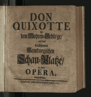 Vorschaubild von Don Quixotte in dem Mohren-Gebürge