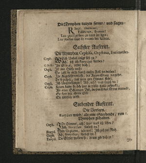 Vorschaubild von [Die wunderbare Beständigkeit der Liebe, oder Orpheus; in einem musicalischen Dramate im Hamburgischen Opern-Hause, vermittelst eines Concerts, am 9 Mertz 1726, durch Veranstaltung Madame Kayserinn, aufgefuehret]