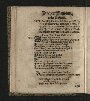 Vorschaubild von [Die wunderbare Beständigkeit der Liebe, oder Orpheus; in einem musicalischen Dramate im Hamburgischen Opern-Hause, vermittelst eines Concerts, am 9 Mertz 1726, durch Veranstaltung Madame Kayserinn, aufgefuehret]