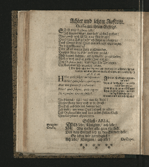 Vorschaubild von [Die wunderbare Beständigkeit der Liebe, oder Orpheus; in einem musicalischen Dramate im Hamburgischen Opern-Hause, vermittelst eines Concerts, am 9 Mertz 1726, durch Veranstaltung Madame Kayserinn, aufgefuehret]