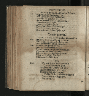 Vorschaubild von [Der die Vestung Siebenbürgisch-Weissenburg erobernde und über die Dacier triumphirende Kayser Trajanus, Wurde/ An dem theuren Carols- und Nahmenstage/ Ihro Röm. Kayserl. und Cathol. Majestät/ ... Wegen des andern/ unter Helden-müthiger Anführung Ihro Durchl. des Printzen Eugenius, über die Türcken befochtenen Sieges/ und darauf höchst-glücklich erfolgter Eroberung der Vestung Griechisch-Weissenburg/ oder Belgrad, Zu Bezeugung der allerunterthänigsten hierob geschöpfften Freude/ in einem dazu verfertigten Sing-Spiele/ und deßwegen errichteter Ehren-Pforte/ Auf dem Hamburgischen Schau-Platz/ fürgestellet/ Im Monath November/ 1717.]