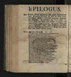 Vorschaubild von [Der die Vestung Siebenbürgisch-Weissenburg erobernde und über die Dacier triumphirende Kayser Trajanus, Wurde/ An dem theuren Carols- und Nahmenstage/ Ihro Röm. Kayserl. und Cathol. Majestät/ ... Wegen des andern/ unter Helden-müthiger Anführung Ihro Durchl. des Printzen Eugenius, über die Türcken befochtenen Sieges/ und darauf höchst-glücklich erfolgter Eroberung der Vestung Griechisch-Weissenburg/ oder Belgrad, Zu Bezeugung der allerunterthänigsten hierob geschöpfften Freude/ in einem dazu verfertigten Sing-Spiele/ und deßwegen errichteter Ehren-Pforte/ Auf dem Hamburgischen Schau-Platz/ fürgestellet/ Im Monath November/ 1717.]