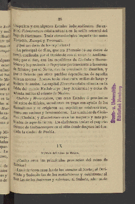 Vorschaubild von [Catecismo elemental de la historia de México desde su fundación hasta mediados del siglo XIX]