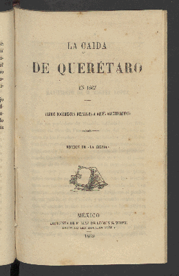 Vorschaubild von La caida de Querétaro en 1867