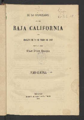 Vorschaubild von Historia de la colonización de la Baja California