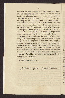 Vorschaubild von [Acusación contra Don Pablo García, gobernador del Estado de Campeche, y su resultado]