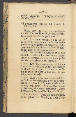 Vorschaubild von [Constitución política del estado libre de Jalisco, sancionada por su congreso constituyente en 18 de noviembre de 1824]