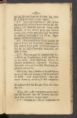 Vorschaubild von [Constitución política del estado libre de Jalisco, sancionada por su congreso constituyente en 18 de noviembre de 1824]