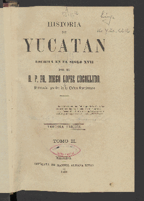 Vorschaubild von [Historia de Yucatán]