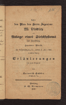 Vorschaubild von Mit Berücksichtigung der, unterm 5. Juli 1843 veröffentlichten, Erläuterungen des Herrn Verfassers