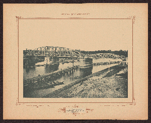 Vorschaubild von 77. Eisenbahndrehbrücke über die Ober-Eider (nach Fertigstellung). September 1893.