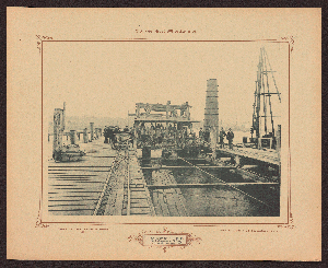 Vorschaubild von Ufermauer auf der Südseite des Außenhafens bei Holtenau. Schüttgerüst. September 1893.