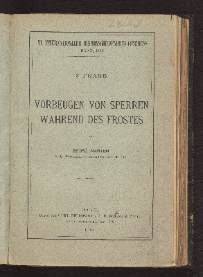 Vorschaubild von Vorbeugen von Sperren während des Frostes