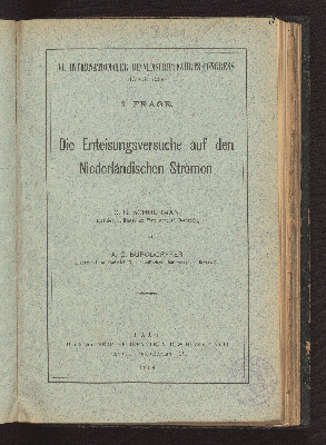 Vorschaubild von Die Enteisungsversuche auf den niederländischen Strömen