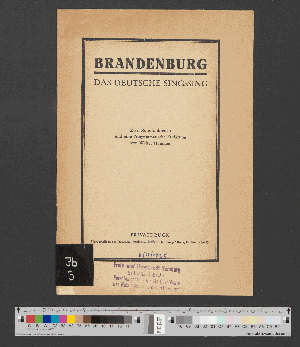 Vorschaubild von Brandenburg, das deutsche Sing-Sing