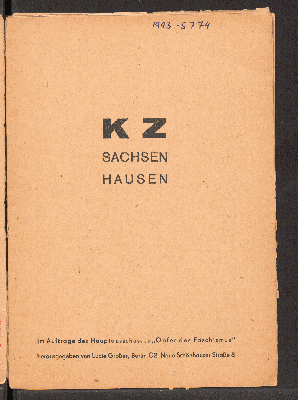 Vorschaubild von KZ Sachsenhausen