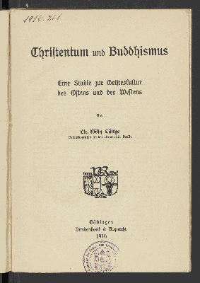 Vorschaubild von Christentum und Buddhismus