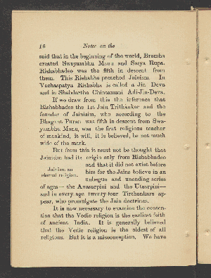 Vorschaubild von [Notes on the Sthanakwasi or the non-idolatrous Shwetambar Jains]