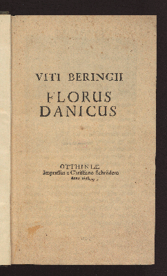 Vorschaubild von Viti Beringii Florus Danicus