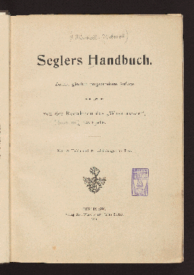 Vorschaubild von Seglers Handbuch