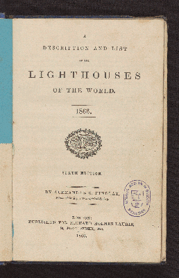 Vorschaubild von A description and list of the lighthouses of the world, 1863