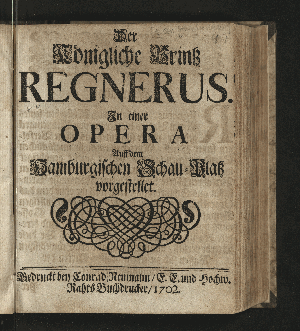 Vorschaubild von Der Königliche Printz Regnerus
