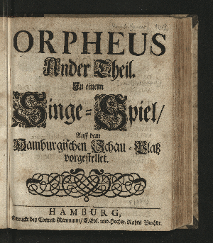 Vorschaubild von Orpheus Ander Theil