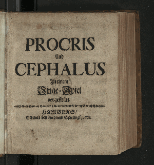 Vorschaubild von Procris Und Cephalus