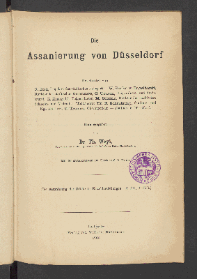 Vorschaubild von Die Assanierung von Düsseldorf