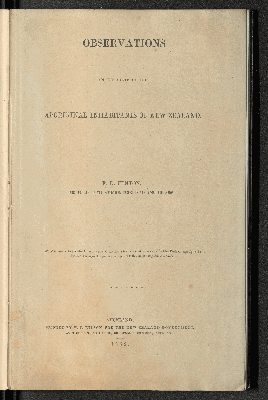 Vorschaubild von Observations on the state of the aboriginal inhabitants of New Zealand