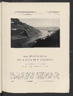 Vorschaubild von Die Regulierung Des Rheins Am Bingerloch