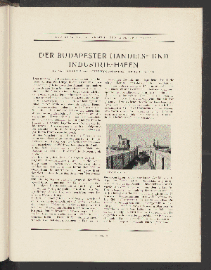 Vorschaubild von Der Budapester Handels- Und Industrie-Hafen