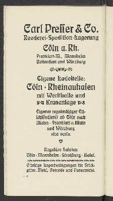 Vorschaubild von [Führer durch die links- und rechtsrheinischen Hafen- und Werftanlagen der Stadt Cöln, mit einem amtlichen Plane und Bildern nach photograph. Aufnahmen]