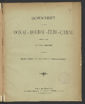 Vorschaubild von Denkschrift über den Donau-Moldau-Elbe-Canal