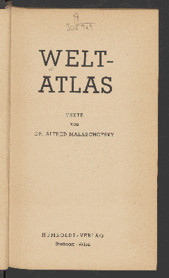 Vorschaubild von Welt-Atlas