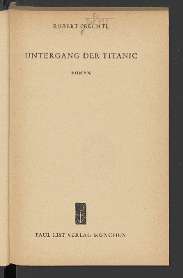 Vorschaubild von Untergang der Titanic