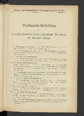 Vorschaubild von [Das Verhältniss von Wasserstrassen und Eisenbahnen seit 1885 und die Wirkung des Rohstofftarifs auf das Projekt des Donau-Main-Kanals]