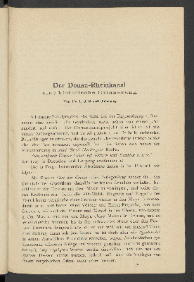Vorschaubild von [Der Donau-Rheinkanal]