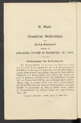 Vorschaubild von [Gutachtliche Aeußerungen zum Binnenschifffahrts-Gesetzentwurf]