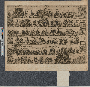 Vorschaubild von Vero Disegno Dell'ordine Tenvto da n.ro s.re Clemente VIII Pontefice Massimo Nel Felicis.mo Ingresso Di S.S.ta Nella Citta Di Ferrara L'anno 1598