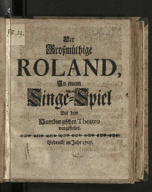 Vorschaubild von Der Großmüthige Roland