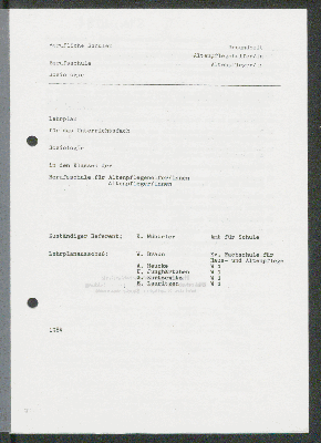 Vorschaubild von Lehrplan für das Unterrichtsfach Soziologie in den Klassen der Berufsschule für Altenpflegehelferinnen/Altepflegehelfer, Altenpflegerinnen/Altenpfleger