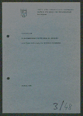 Vorschaubild von Lehrplan für das Unterrichtsfach Fachtechnisches Zeichnen in den Klassen der Berufsschule für Glaser/Glaserinnen