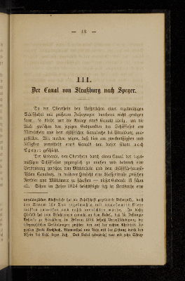 Vorschaubild von [Der oberrheinische Schifffahrts-Canal Straßburg-Speyer]