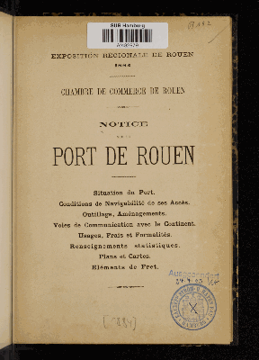 Vorschaubild von Notice sur le port de Rouen
